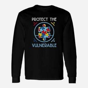 Autism Protect The Vulnerable Long Sleeve T-Shirt - Monsterry CA