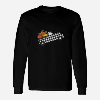 Autumn Harvest Thankful Blessed Family Turkey Day Fun Gift Unisex Long Sleeve | Crazezy CA