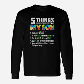 Awareness Support Son Kids For Mom Dad Unisex Long Sleeve | Crazezy