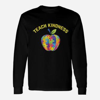 Awareness Teacher Teach Kindness Unisex Long Sleeve | Crazezy