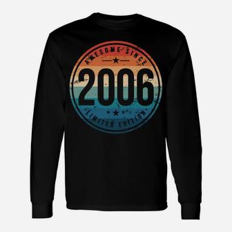 Awesome Since 2006 - 14 Years Old, 14Th Birthday Gift Unisex Long Sleeve | Crazezy DE