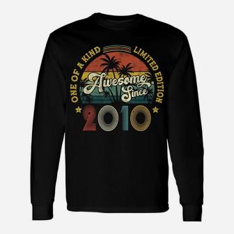 Awesome Since 2010 12 Years Old Vintage 12Th Birthday Gifts Unisex Long Sleeve | Crazezy DE