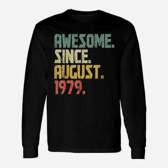 Awesome Since August 1979 42 Years Old Birthday Unisex Long Sleeve | Crazezy