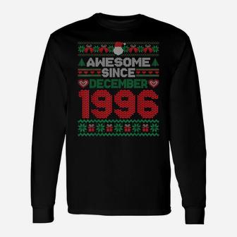 Awesome Since December 1996 25Th Birthday Christmas Unisex Long Sleeve | Crazezy CA