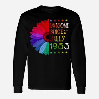 Awesome Since July 1953 68Th Birthday Gifts 68 Years Old Unisex Long Sleeve | Crazezy DE