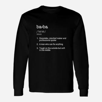 Baba Definition Fathers Day Present Gift Unisex Long Sleeve | Crazezy DE