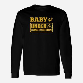 Baby Under Construction Pregnancy Long Sleeve T-Shirt - Thegiftio UK