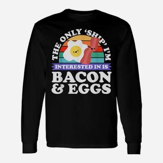 Bacon And Eggs Long Sleeve T-Shirt - Monsterry