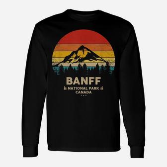 Banff - Canadian National Park Retro Souvenir Unisex Long Sleeve | Crazezy AU