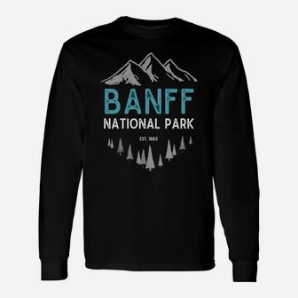 Banff National Park Est 1885 Vintage Canada Sweatshirt Unisex Long Sleeve | Crazezy AU