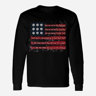 Baseball American Flag Unisex Long Sleeve | Crazezy DE