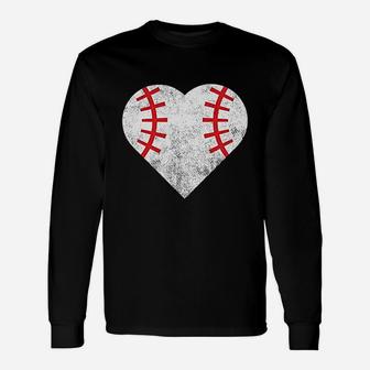 Baseball Love Heart Unisex Long Sleeve | Crazezy