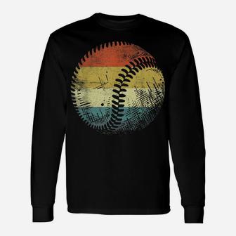 Baseball Player Gifts Funny Ball Retro Vintage Style Coach Unisex Long Sleeve | Crazezy