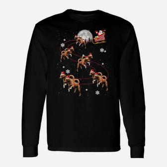 Basenji Reindeer Santa Xmas For Dog Long Sleeve T-Shirt - Monsterry CA