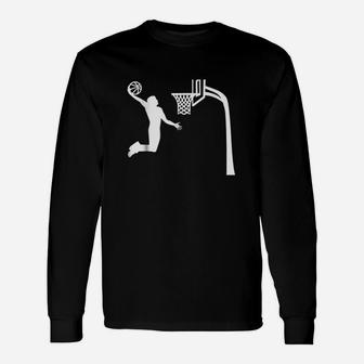 Basketball Slam Dunk Long Sleeve T-Shirt - Thegiftio UK