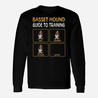 Basset Hound Guide To Training Dog Obedience Unisex Long Sleeve | Crazezy UK