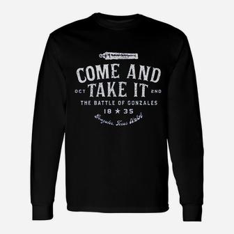Come And Take It The Battle Of Gonzales Long Sleeve T-Shirt - Thegiftio UK