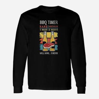 Bbq Grilling Vintage Funny Cooking Meat Grill Barbecue Unisex Long Sleeve | Crazezy CA