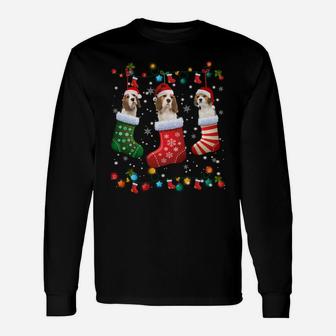 Beagle Christmas Socks Funny Xmas Pajama Dog Lover Unisex Long Sleeve | Crazezy