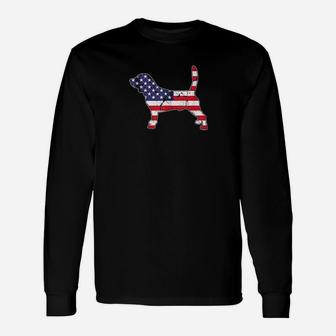 Beagles 4Th Of July Usa Flag America Patriotic Usa Matching Long Sleeve T-Shirt - Monsterry