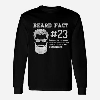 Beard Fact Unisex Long Sleeve | Crazezy