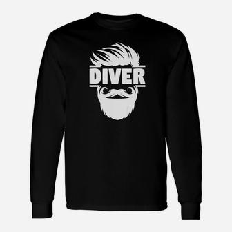 Bearded Diver Long Sleeve T-Shirt - Thegiftio UK