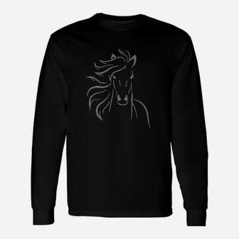 Beautiful Horse Lover Equestrian Riding Unisex Long Sleeve | Crazezy