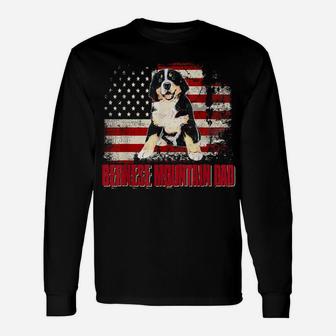 Bernese Mountain Dad American Flag 4Th Of July Dog Lovers Unisex Long Sleeve | Crazezy AU
