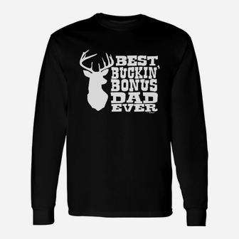 Best Buckin Bonus Dad Ever Deer Hunt Long Sleeve T-Shirt - Thegiftio UK