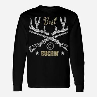 Best Buckin' Papa Ever Deer Hunters Hunting Gift Father Unisex Long Sleeve | Crazezy