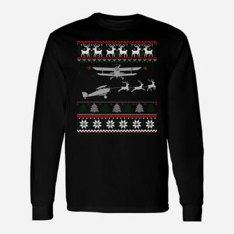 Best Christmas Thanksgiving Gift Pilots Aviation Ugly Sweatshirt Unisex Long Sleeve | Crazezy AU