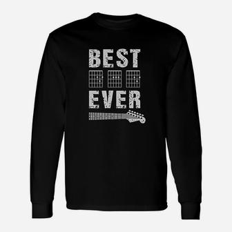 Best Dad Ever Chord Gifts Guitar Unisex Long Sleeve | Crazezy