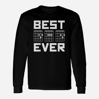 Best Dad Ever Guitar Chords For Musician Unisex Long Sleeve | Crazezy CA