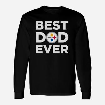 Best Best Dad Ever Pittsburgh Ever Long Sleeve T-Shirt - Thegiftio UK