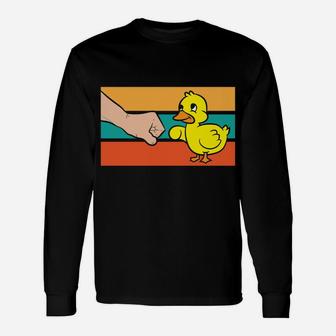 Best Duck Dad Ever Funny Duck Papa Unisex Long Sleeve | Crazezy AU