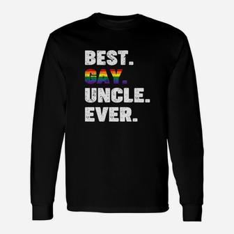 Best Gay Uncle Ever Lgbt Pride Long Sleeve T-Shirt - Monsterry UK