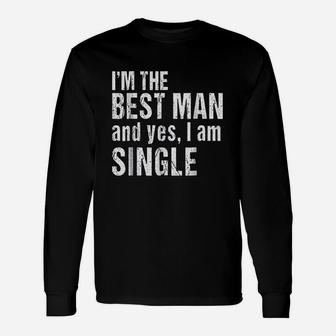 Best Man Bachelor Party Best Man Long Sleeve T-Shirt - Thegiftio UK
