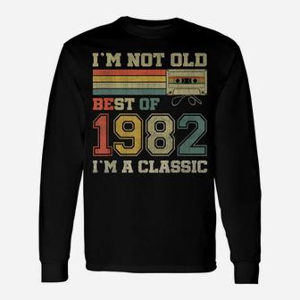 Best Of 1982 Classic 40 Year Old Retro 40Th Birthday Gifts Unisex Long Sleeve | Crazezy