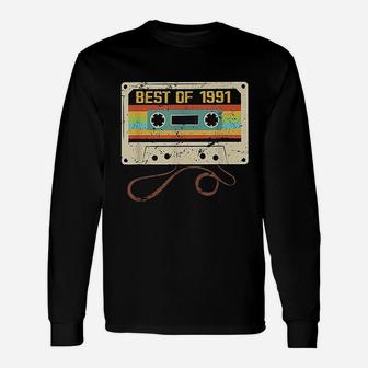 Best Of 1991 Retro Cassette Tape Vintage Unisex Long Sleeve | Crazezy
