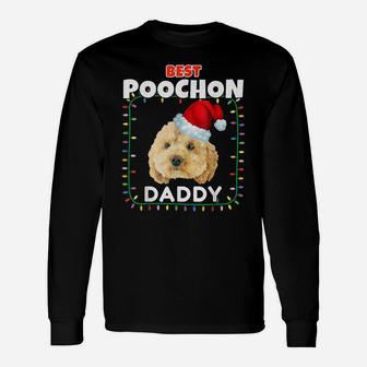 Best Poochon Daddy Christmas Party Festive Dog Family Cute Unisex Long Sleeve | Crazezy UK