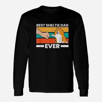 Best Sheltie Dad Ever Sheepdog Papa Unisex Long Sleeve | Crazezy AU