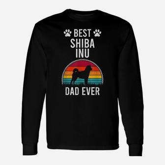 Best Shiba Inu Dad Ever Dog Lover Unisex Long Sleeve | Crazezy