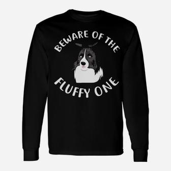 Beware Of My Border Collie For Dog Owners Long Sleeve T-Shirt - Monsterry UK