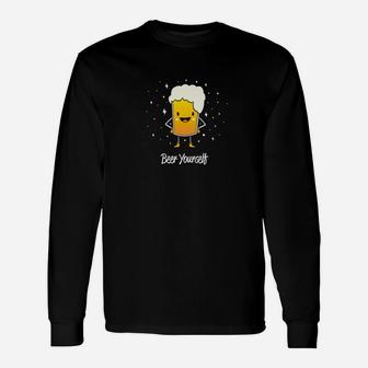 Bier Lustig Beer Yourself Langarmshirts - Seseable