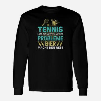 Bier Macht Den Rest Tennis Langarmshirts - Seseable