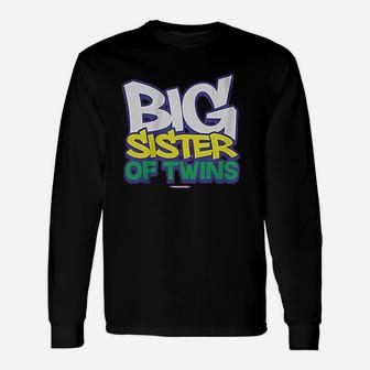 Big Sister Of Twins Unisex Long Sleeve | Crazezy