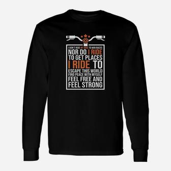 Bike I Dont Ride My Bike To Win The Races Cycling Unisex Long Sleeve | Crazezy UK