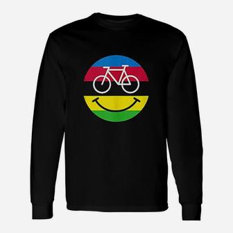 Bike Smiley Face World Champion Road Bicycle Smile Cyclist Unisex Long Sleeve | Crazezy AU