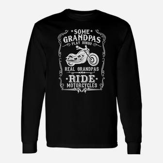 Biker Grandpa Shirts Long Sleeve T-Shirt - Thegiftio UK