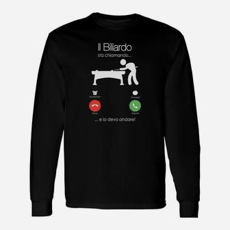 Billard Der Italia Anruft Langarmshirts - Seseable